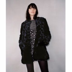 ZARA Faux Fur Winter Coat
